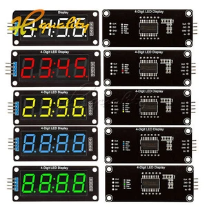 0.36 "Inch TM1637 4-Digit LED Display Tube Module Red/Blue/Green adjustable - Picture 1 of 20