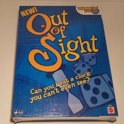Out of Sight Game Mattel Think Fast 2008 Card & Dice Game Beat the Clock NEW - Image 1 of 4