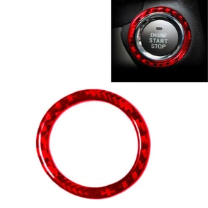 Cubierta roja del botón de arranque del motor de fibra de carbono para Lexus IS250 300 350 2006-17 - Imagen 1 de 11