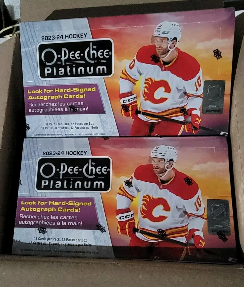 2023/24 Upper Deck O-Pee-Chee Platinum Hockey Hobby Box IN HAND/SEALED CASE - Image 1 of 1