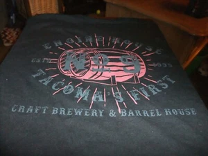 ENGINE HOUSE No.9 TACOMA'S FIRST kurzärmliges schwarzes T-Shirt Herren Größe XL WA - Bild 1 von 3