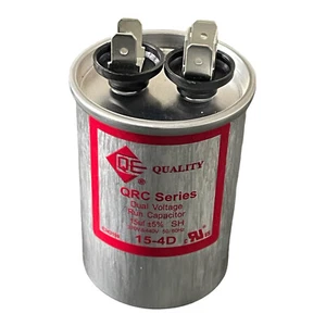 MOTOR RUN CAPACITOR DUAL 15 MFD 370-440 VAC 50/60HZ - Picture 1 of 4