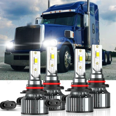 Комплект светодиодных фар дальнего света для грузовика Freightliner Coronado 132 2013-2018 годов выпуска - Изображение 1 из 4