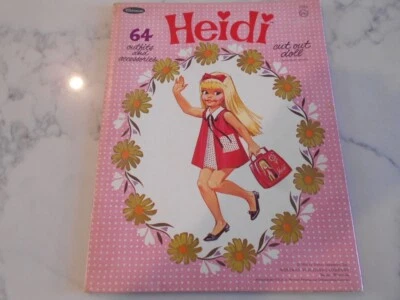 Heidi Cut Out Doll. 64 Outfits & Accessories. Whitman 1966. Unused. - Image 1 of 4