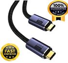 CERTIFIED USB C PD 100W 20Gbps Data 8K@60 Display Cable Thunderbolt 4/3 Unive 1m