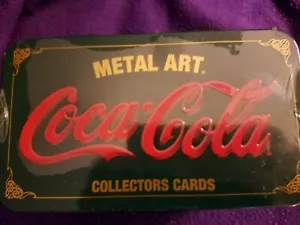 COCA-COLA COLLECTORS TIN CARDS IN COLLECTOR SEALED TIN MINT NEVER OPEN - Picture 1 of 5