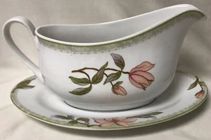 ONEIDA SAVANNAH PORCELANA SELECCIÓN COLECCIÓN HUESO BLANCO PORCELANA SALSA BARCO Y PLATO - Imagen 1 de 7