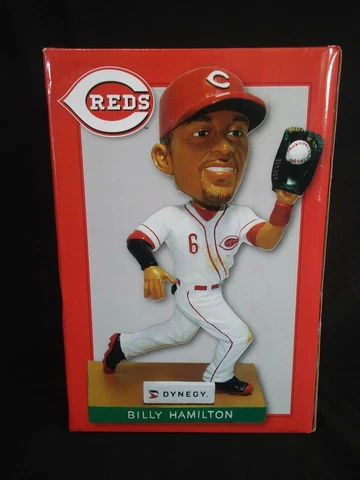 2017 MLB Cincinnati Reds~  Billy Hamilton Bobble Head ~ Dynegy ~ NEW ~ NIB Cover