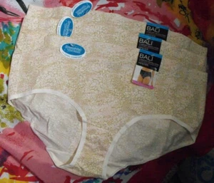 3 NEW BALI COMFORT REVOLUTION ST63 SmoothTec COOL COMFORT HIPSTER PANTIES 2XL/9 - Picture 1 of 1