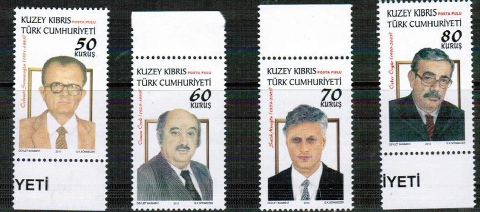 2010 TURKISH CYPRUS - PROMINENET POLITICIANS  - UMM STAMPS  - Image 1 of 1