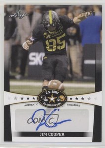2013 Leaf US Army All-American Bowl Auto Black /50 Jim Cooper #BA-JC1 Auto