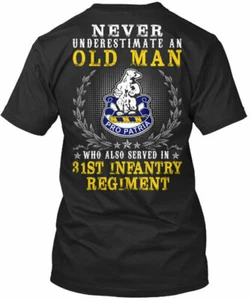 T-shirt 31° reggimento fanteria Stati Uniti mai sottovalutata made in USA S-5XL - Foto 1 di 1