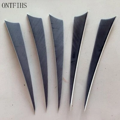 50Pcs ONTFIHS New 5 Inch Arrow Feather Fletchings 5" Archery Vanes For DIY - Image 1 of 4