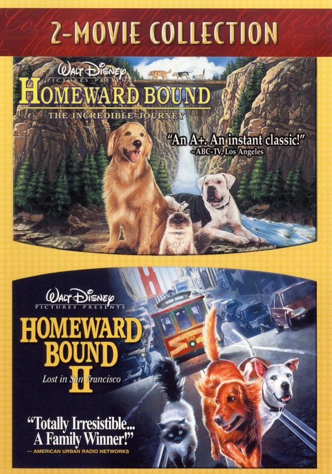Homeward Bound: The Incredible Journey/Homeward Bound II: Lost in San Francisco (DVD, 2008)