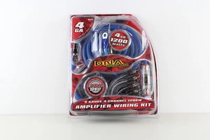 DNA AK44 4 GAUGE 4 CHANNEL 1200W AMPLIFIER WIRING KIT + 80AMP FUSE HOLDER & RCAS - Picture 1 of 4