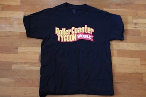 Roller Coaster Tycoon World - T-Shirt Short Promo Black L Large RollerCoaster - Picture 1 of 5