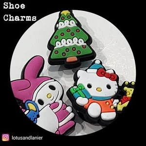 Crocs " Sanrio Christmas- My Melody, Hello Kitty" Charms Set of 3 - Picture 1 of 2