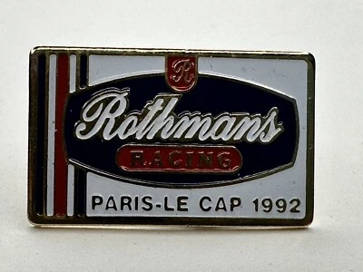 Vntg Tobacco Rothman's Racing Pin Rothmans Int. France Logo Paris-Le Ca 1992 - Image 1 of 3