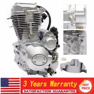 250CC 4 Stroke Vertical Engine 5 Speeds Transmission Motor Kit For Dirt Bike ATV - Picture 1 of 12