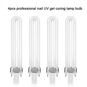 4x UV Röhre Nagel Lampe Nagellampe Lichthärtungsgerät 9 Watt Nägel Gelnägel NEW - Bild 1 von 11