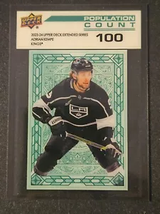 23-24 Upper Deck Adrian Kempe Population Count 100 🚨🚨🚨 Los Angeles Kings - Picture 1 of 2