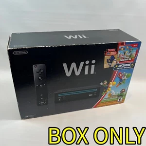 Schwarz Nintendo Wii Konsole Bundle RVL-101 Holiday OST Galaxy Super Mario Bros. - Bild 1 von 7