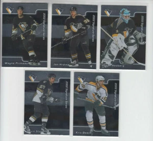 01/02 BAP Signature Series Pittsburgh Penguins 5 Cards Primeau Hedberg Hrdina + - Picture 1 of 2