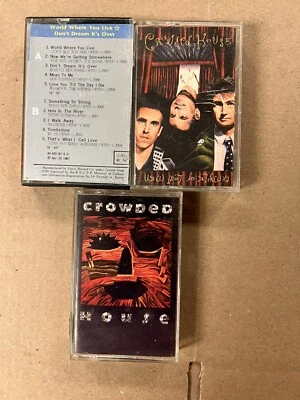 Crowded House Cassette Lot of 3 Tested&Work Self Titled Korea Release - Image 1 of 4