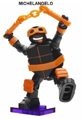 8 Pkgs - TMNT Teenage Mutant Ninja Turtles Series 3 Mega Bloks Figures DMX21