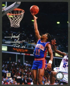 Isiah Thomas SIGNED 8x10 Photo + Top 50 Detroit Pistons PSA/DNA AUTOGRAPHED HOF - Picture 1 of 1