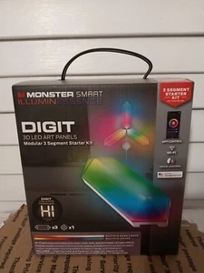 Monster Illuminessence Smart Digit 3D LED ART Panels Modular Segment Starter Kit - Picture 1 of 3