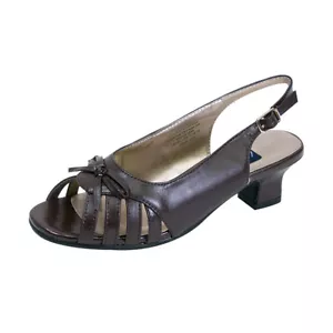 👠 PEERAGE Celeste Women's Wide Width Slingback Leather Sandals 👠 - Picture 1 of 12