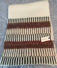 Nwt!! Anthropologie Creamy White Winter Scarf With Stripes Approx 78 Inches Long