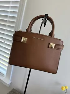 NWT Michael Kors Leather Karla Small EW Top Handle Satchel Bag Crossbody Luggage - Picture 1 of 11