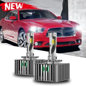 2X LED Headlight Bulbs 200W Replace D3S D3R HID Xenon Super White Conversion Kit - Picture 1 of 11