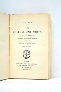 LIVRE ANCIEN GALLAND LES MILLE ET UNE NUITS CONTES ARABES 1922 - Picture 1 of 3