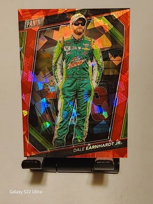 DALE EARNHARDT JR 2023 PANINI THE NATIONAL VIP RED CRACKED ICE #66  #d 192/199 - Image 1 of 4