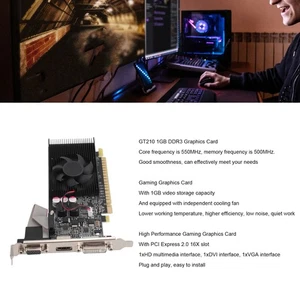 GT210 1GB DDR3 64BIT Gaming Graphics Card Support HD Multimedia Interface DVI^ - Picture 1 of 12