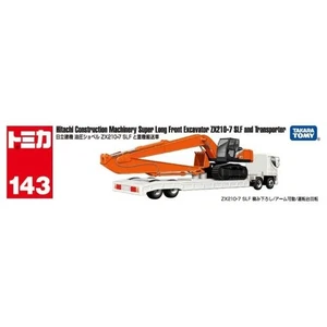 Tomica 143 Hitachi ZX210-7 SLF Excavator & Transporter Long Type Model - Picture 1 of 4