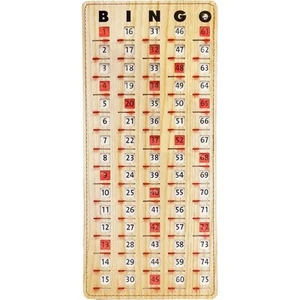 Mr Chips Jam-proof Finger Tip Master Bingo Card With Sliding Windows L - Picture 1 of 9