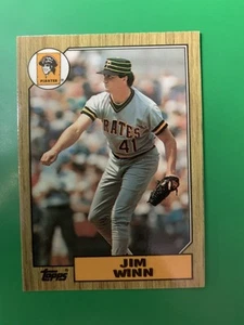 1987 Topps Tiffany Jim Winn Pittsburgh Pirates #262 - Imagen 1 de 2
