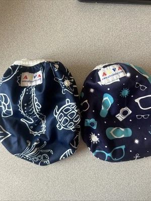 Alva Cloth Diapers Baby /swimmers Summer Theme Lot Of 2 - Image 1 of 4
