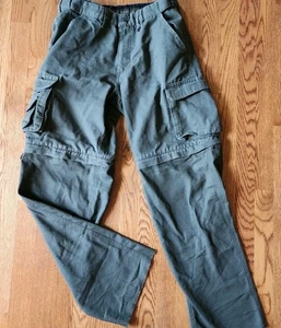 Boy Scouts of America Pants Youth 16 Green Convertible Cargo Uniform BSOA - Picture 1 of 9