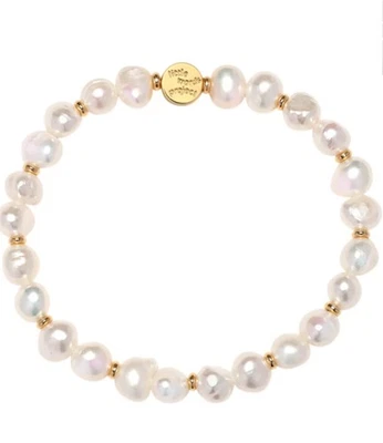 NEW Little Words Project Fresh Water Pearl Bracelet Size M/L - Image 1 of 4