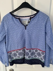 Fat Face Girls’ Blue Top Age 8-9 Yrs - Picture 1 of 7