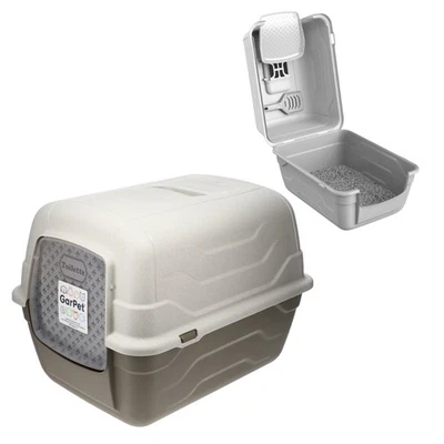 Katzenklo mit Deckel Schaufel Filter - Haube kippbar - große XXL Katzentoilette  - Bild 1 von 4