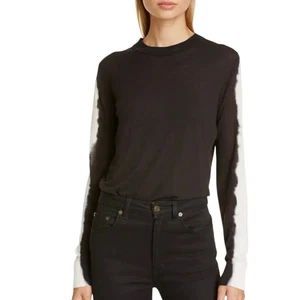 Suéter Proenza Schouler Talla S Cuello Redondo Mangas Tie Dye Contraste Ligero - Imagen 1 de 8