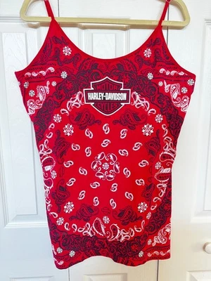 Новый с Ярлыками Harley-Davidson Орландо женщин 1 X плюс sz Camisole Майка с встроенным бюстгальтером - Изображение 1 из 4