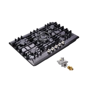 30 Inch Gas Cooktop, Built-in 5 Burners Stainless Steel Stovetop with Thermoc... - Picture 1 of 6