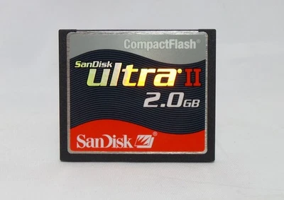 SanDisk 2GB Ultra II CompactFlash CF Card 15MB/S (SDCFH-2048-902) - Image 1 of 2